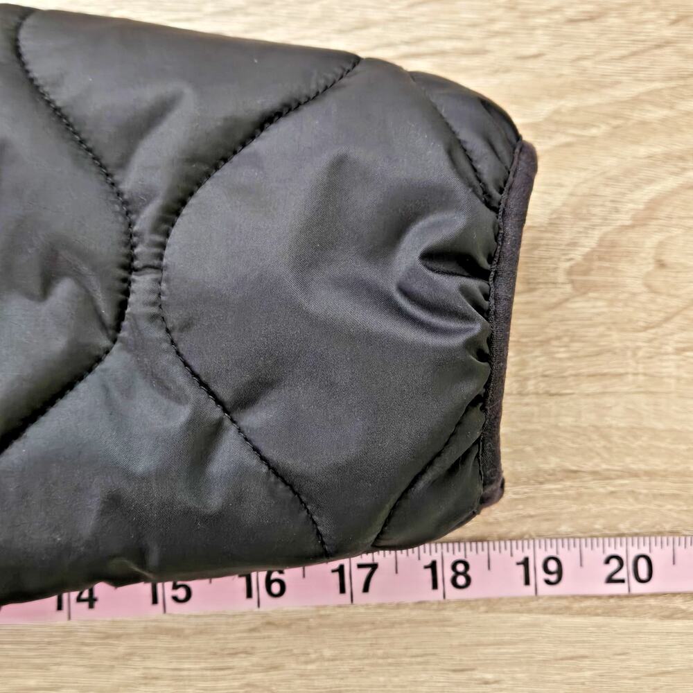 QUINCE Women's Featherless Quilted Long Puffer Jacket Size Large Black Outerwear - Picture 15 of 16